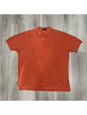 Polo Ralph Lauren Polo Shirt MensXL OrangeClassic Logo Short Sleeve
